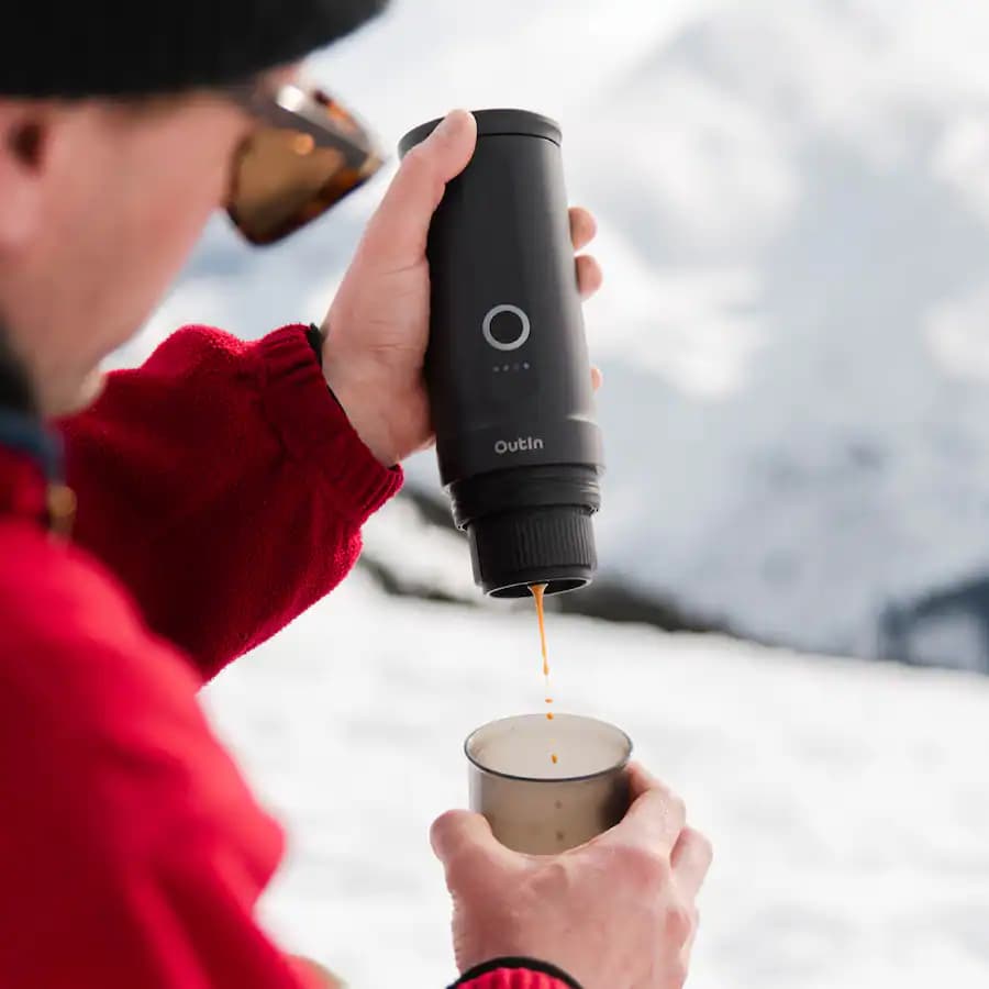 Outdoor coffee moment